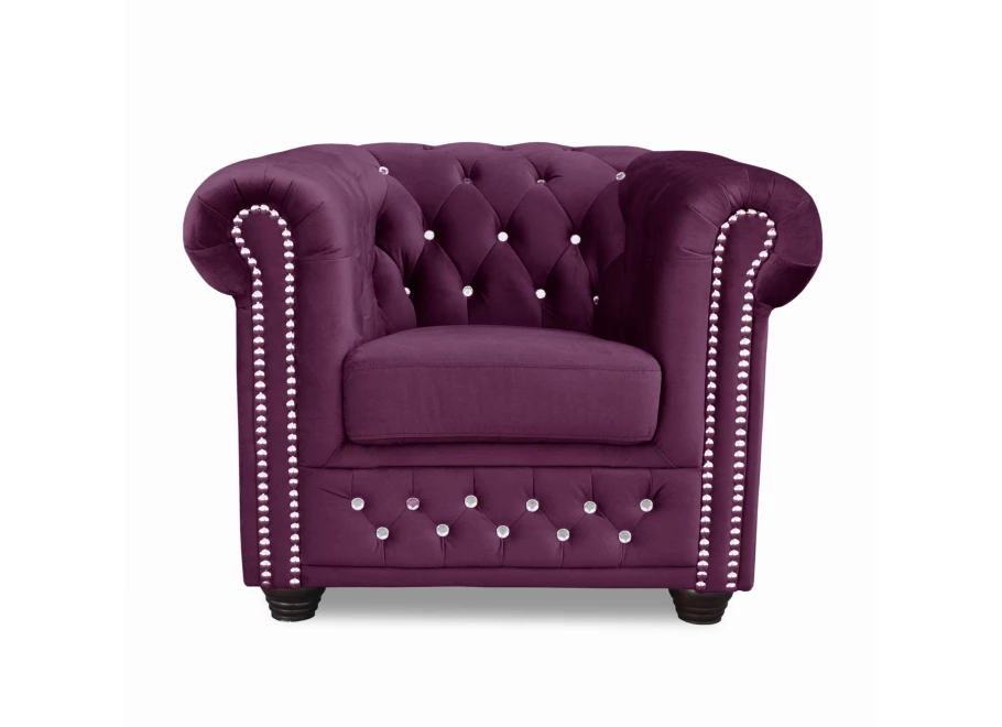 Fotel pikowany FELIX BLINK Chesterfield