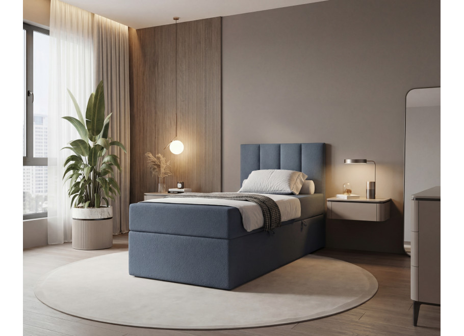 Łóżko Atlanta Comfort młodzieżowe z pojemnikiem na pościel na wymiar - Lambi 16