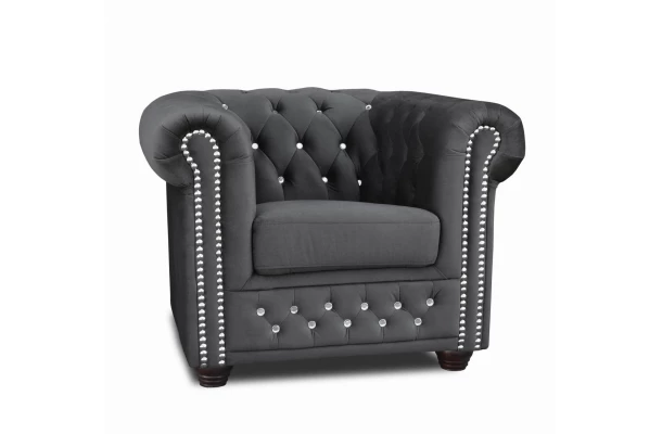 Fotel pikowany FELIX BLINK Chesterfield - fotele