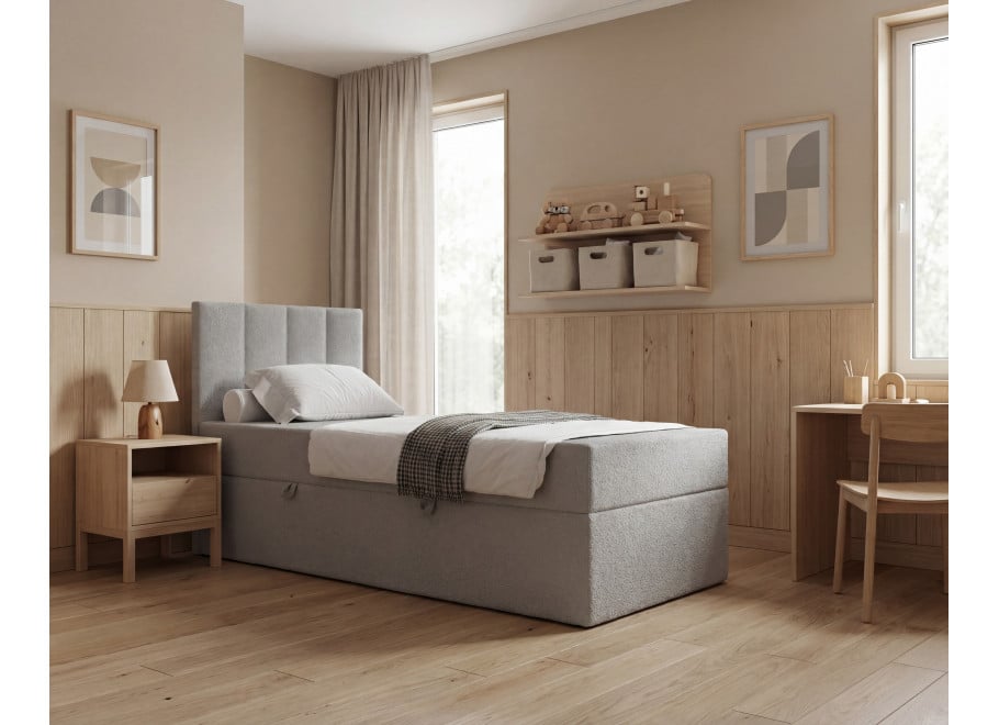 Łóżko Atlanta Comfort młodzieżowe z pojemnikiem na pościel na wymiar - Lambi 11
