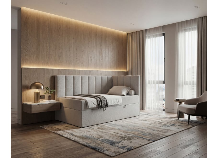 Łóżko Nevada Comfort młodzieżowe z pojemnikiem na pościel na wymiar - Lambi 11