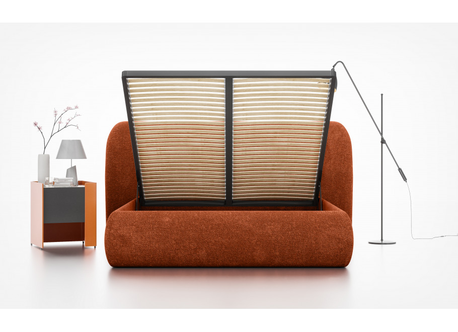 Łóżko tapicerowane minimalistyczne MODO 4