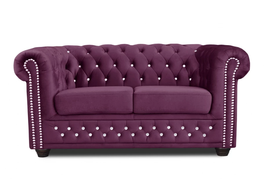Sofa dwuosobowa pikowana Chesterfield FELIX BLINK 2