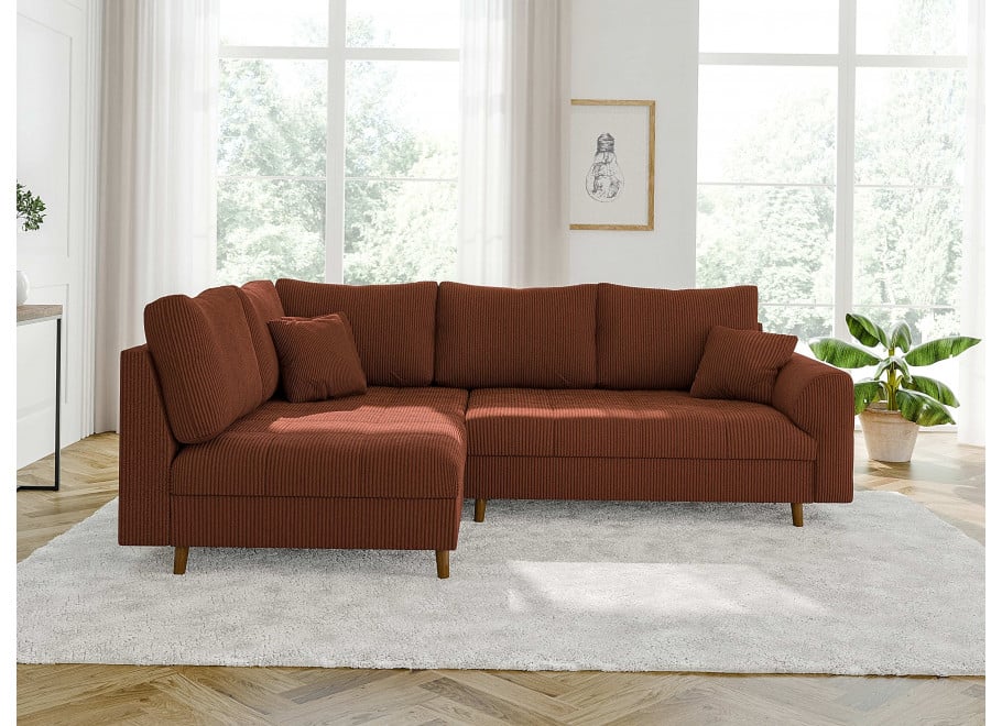 Narożnik czteroosobowy nowoczesny Laril L - Lincoln 57