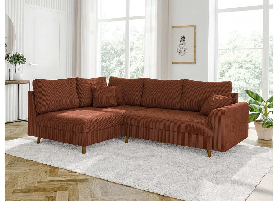 Narożnik czteroosobowy nowoczesny Laril L - Lincoln 57