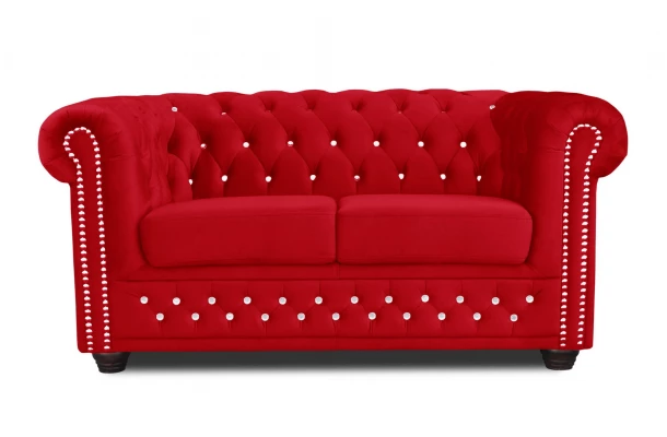 Sofa dwuosobowa pikowana Chesterfield FELIX BLINK 2 - praktyczne