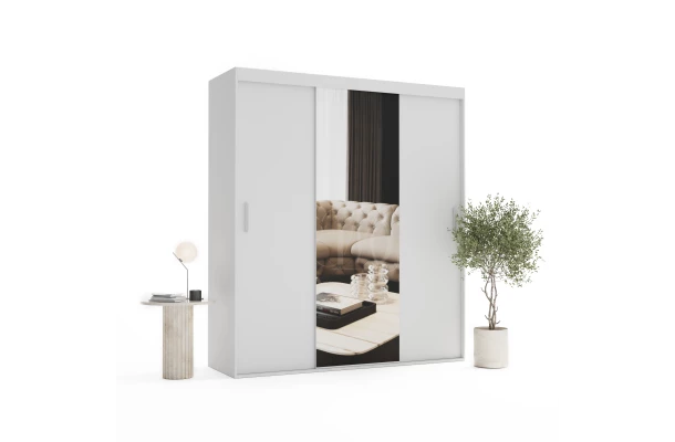 Szafa przesuwna trzydrzwiowa z lustrem na wymiar MONZA - design i funkcjonalnosc w parze