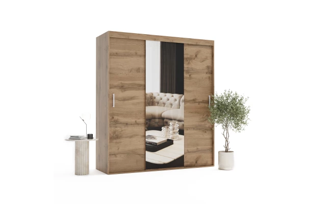 Szafa przesuwna trzydrzwiowa z lustrem na wymiar MONZA - design i funkcjonalnosc w parze
