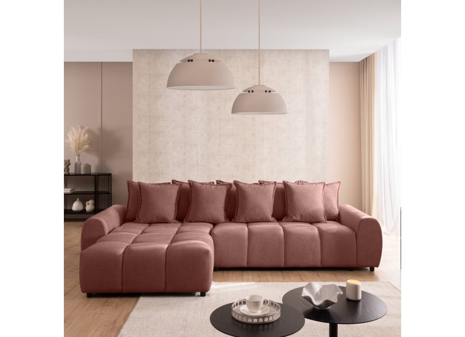 Narożnik Mallow – Pikowany mebel do salonu – L-kształtny - Aragon 59