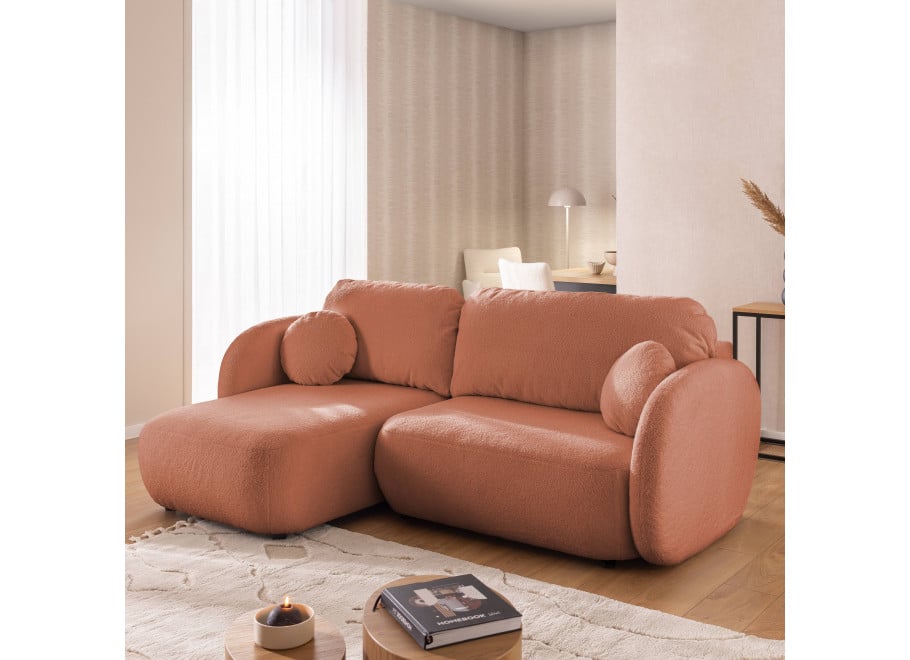 Narożnik Velano rozkładany Ceglasty Brąz - pojemnik na pościel - Quelle 54