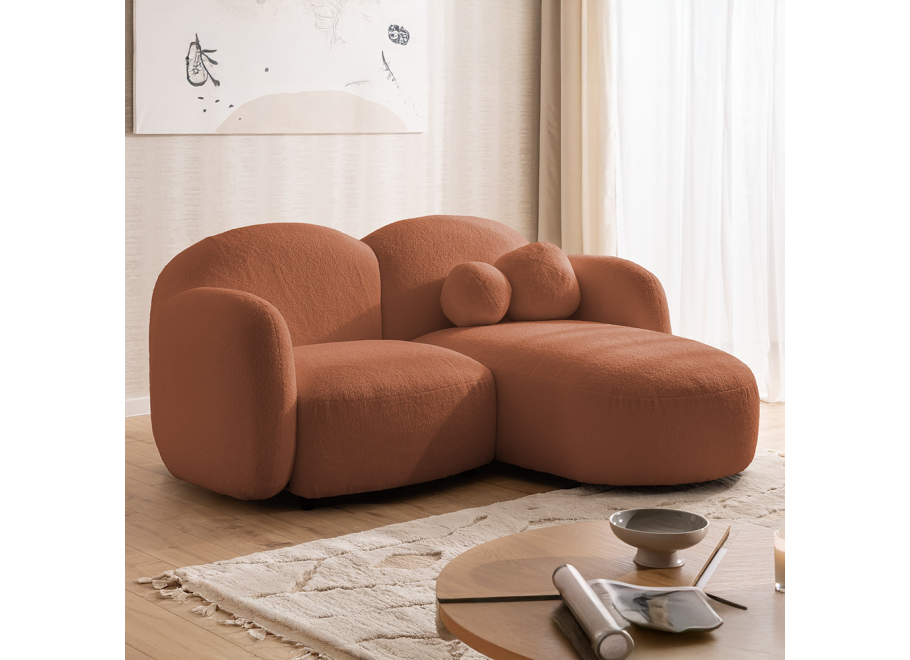 Narożnik Kompaktowy Bloop L-kształtny – Tkanina Boucle - Quelle 54