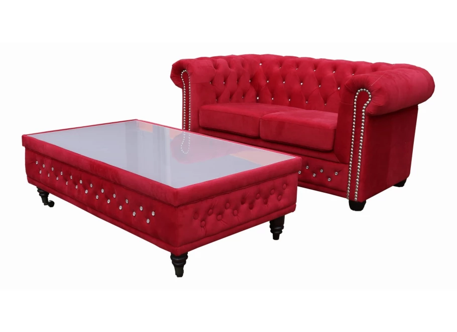 Sofa dwuosobowa pikowana Chesterfield FELIX BLINK 2
