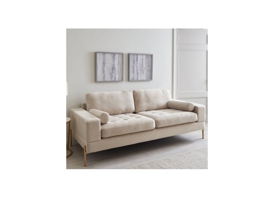 Nowoczesna sofa Volio beżowa – 3-osobowa, elegancka