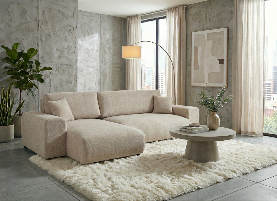 Narożnik pięcioosobowy nowoczesny z funkcją spania Candi 23