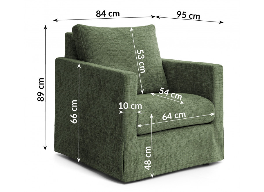 Fotel z wymiennym pokrowcem nowoczesny Nerio 4