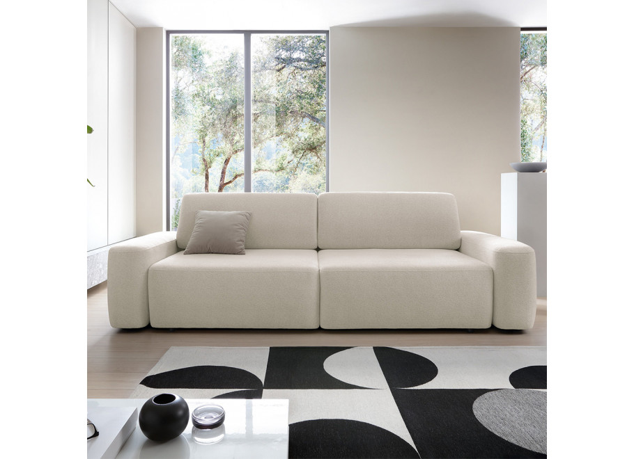 Stylowa beżowa sofa z funkcją spania Bolim - idealna do salonu