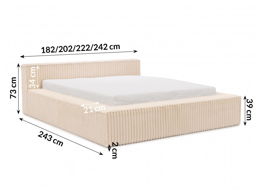 Łóżko tapicerowane Esmo 5