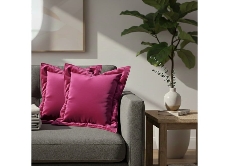 Zestaw 6 poduszek dekoracyjnych z lamówką - tkanina do wyboru 4