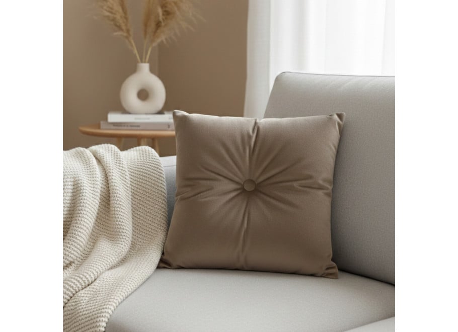 Poduszka dekoracyjna z guzikiem - tkanina do wyboru 4