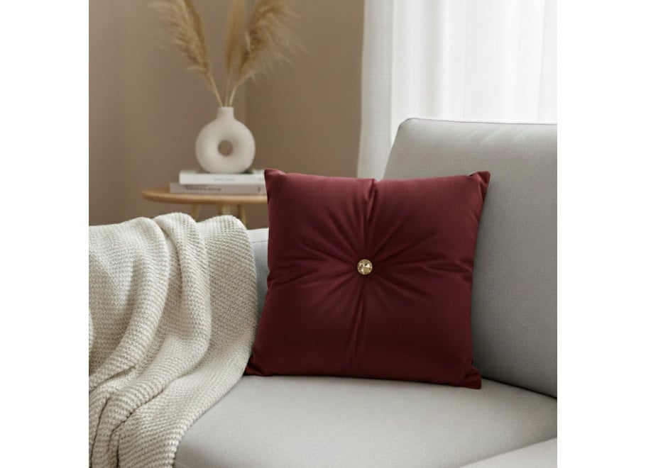 Poduszka dekoracyjna z kryształkiem - tkanina do wyboru 3