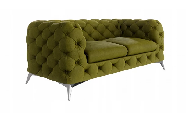 Sofa dwuosobowa pikowana glamour Chesterfield TEO 2 - wypoczynkowe Sofa dwuosobowa pikowana glamour Chesterfield TEO 2 - wypoczynkowe