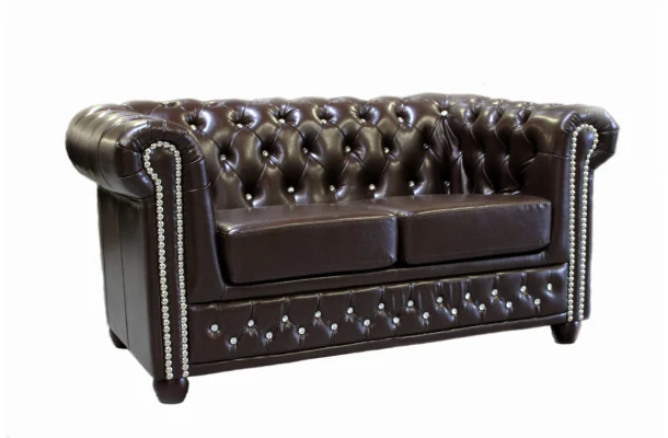 Sofa dwuosobowa z funkcją spania pikowana Chesterfield FELIX BLINK 2 - praktyczne Sofa dwuosobowa z funkcją spania pikowana Chesterfield FELIX BLINK 2 - praktyczne