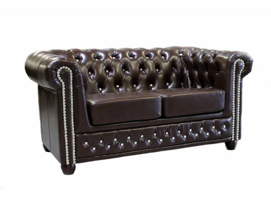 Sofa dwuosobowa z funkcją spania pikowana Chesterfield FELIX BLINK 2 Sofa dwuosobowa z funkcją spania pikowana Chesterfield FELIX BLINK 2