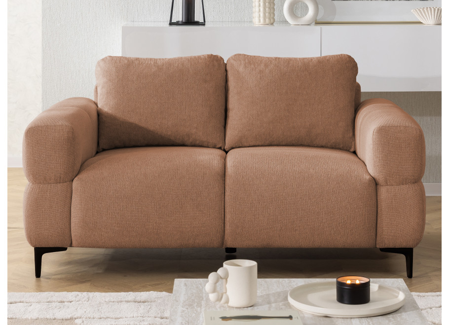 Nowoczesna Sofa 2-osobowa Valentia na Wysokich Nóżkach do salonu - Aragon 59