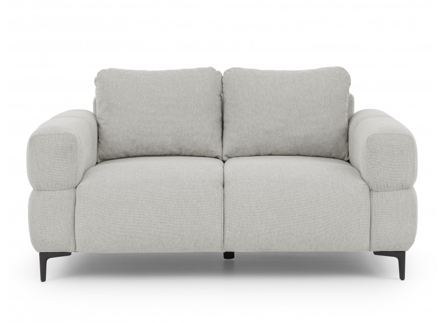 Sofa dwuosobowa Valentia jasnoszara na Wysokich Nóżkach do salonu - Aragon 80