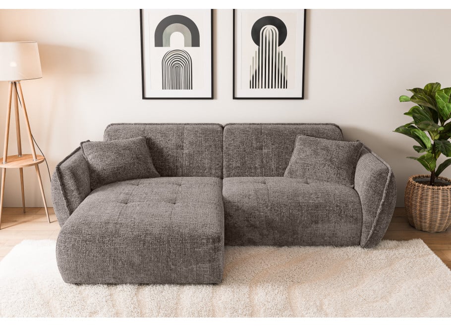 Narożnik Lumi – Obły Narożnik L nowoczesny z Przeszyciami - Cremona 24