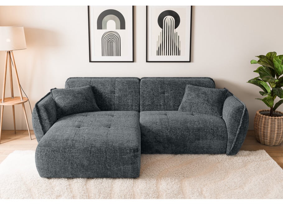 Narożnik Lumi – Obły Narożnik L nowoczesny z Przeszyciami - Cremona 95