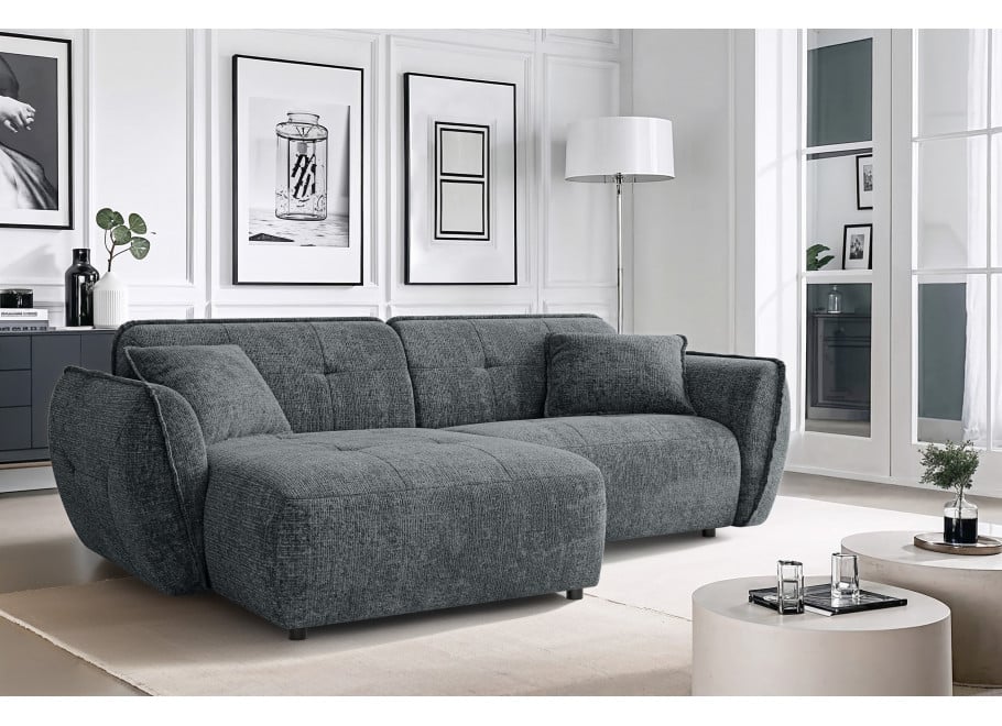 Narożnik Lumi – Obły Narożnik L nowoczesny z Przeszyciami - Cremona 95