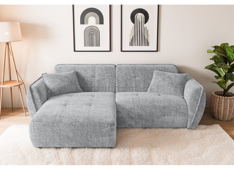 Narożnik Lumi – Obły Narożnik L nowoczesny z Przeszyciami - Cremona 81