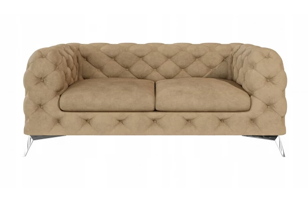 Sofa dwuosobowa pikowana glamour Chesterfield TEO 2 - nowoczesne Sofa dwuosobowa pikowana glamour Chesterfield TEO 2 - nowoczesne