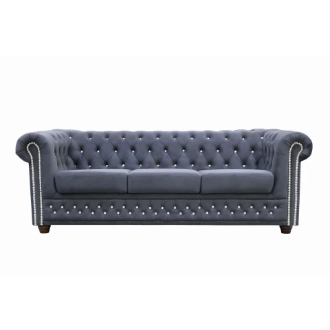 Sofa trzyosobowa pikowana Chesterfield FELIX BLINK 3