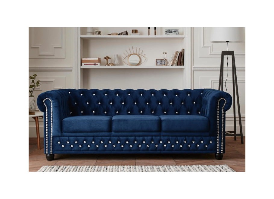 Sofa trzyosobowa pikowana Chesterfield FELIX BLINK 3 12