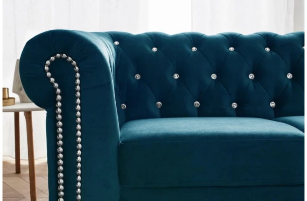 Sofa trzyosobowa pikowana Chesterfield FELIX BLINK 3 - design i funkcjonalnosc w parze