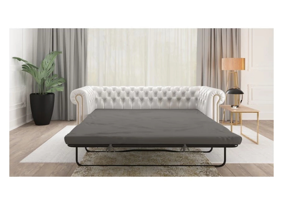 Sofa trzyosobowa z funkcją spania pikowana Chesterfield FELIX BLINK 3