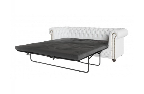 Sofa trzyosobowa z funkcją spania pikowana Chesterfield FELIX BLINK 3