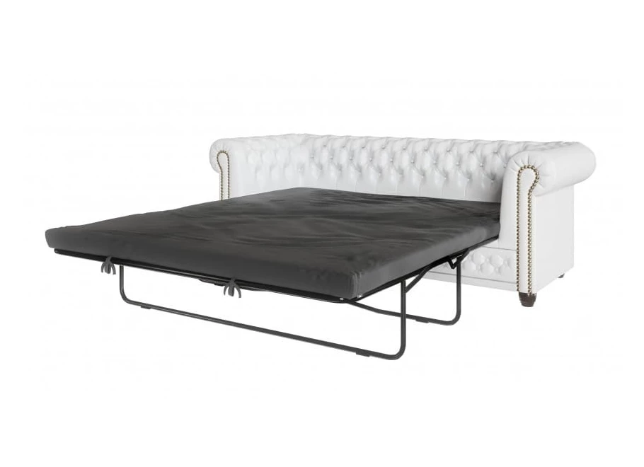 Sofa trzyosobowa z funkcją spania pikowana Chesterfield FELIX BLINK 3
