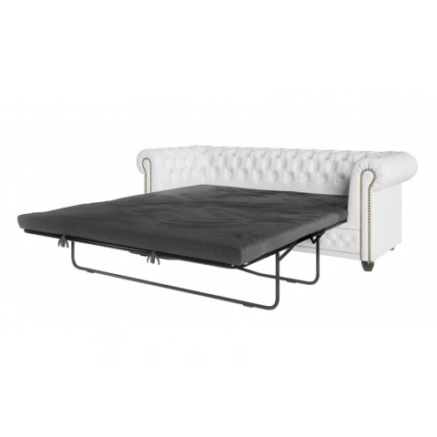 Sofa trzyosobowa z funkcją spania pikowana Chesterfield FELIX...