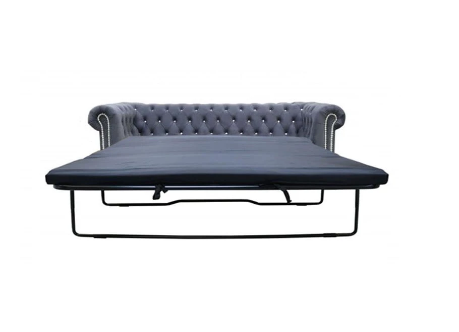 Sofa trzyosobowa z funkcją spania pikowana Chesterfield FELIX BLINK 3