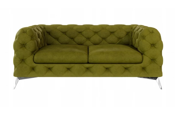 Sofa dwuosobowa pikowana glamour Chesterfield TEO 2 - wygodne Sofa dwuosobowa pikowana glamour Chesterfield TEO 2 - wygodne